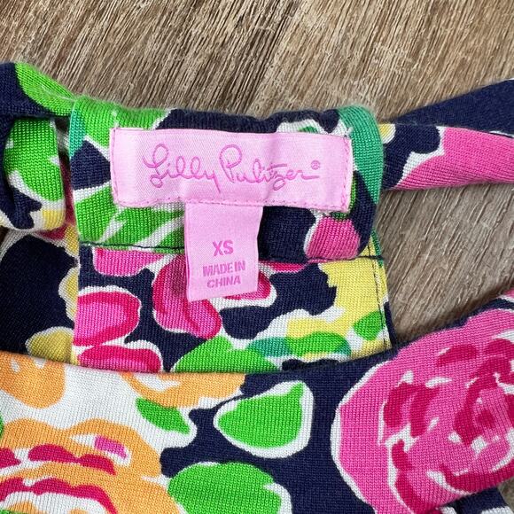 Lilly Pulitzer Getaway Garden Valle Dress Women's XS Multicolor Floral - Picture 2 of 6